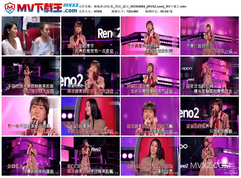 蔡咏琪-回忆见_国语_流行_MD304584